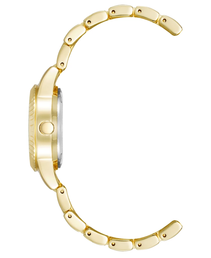 Anne Klein Women's Quartz Gold-Tone Alloy Bracelet Watch, 30mm