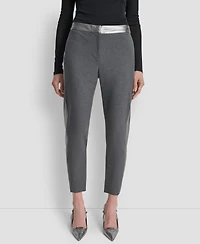 Dkny Women's Mid-Rise Tuxedo Pants