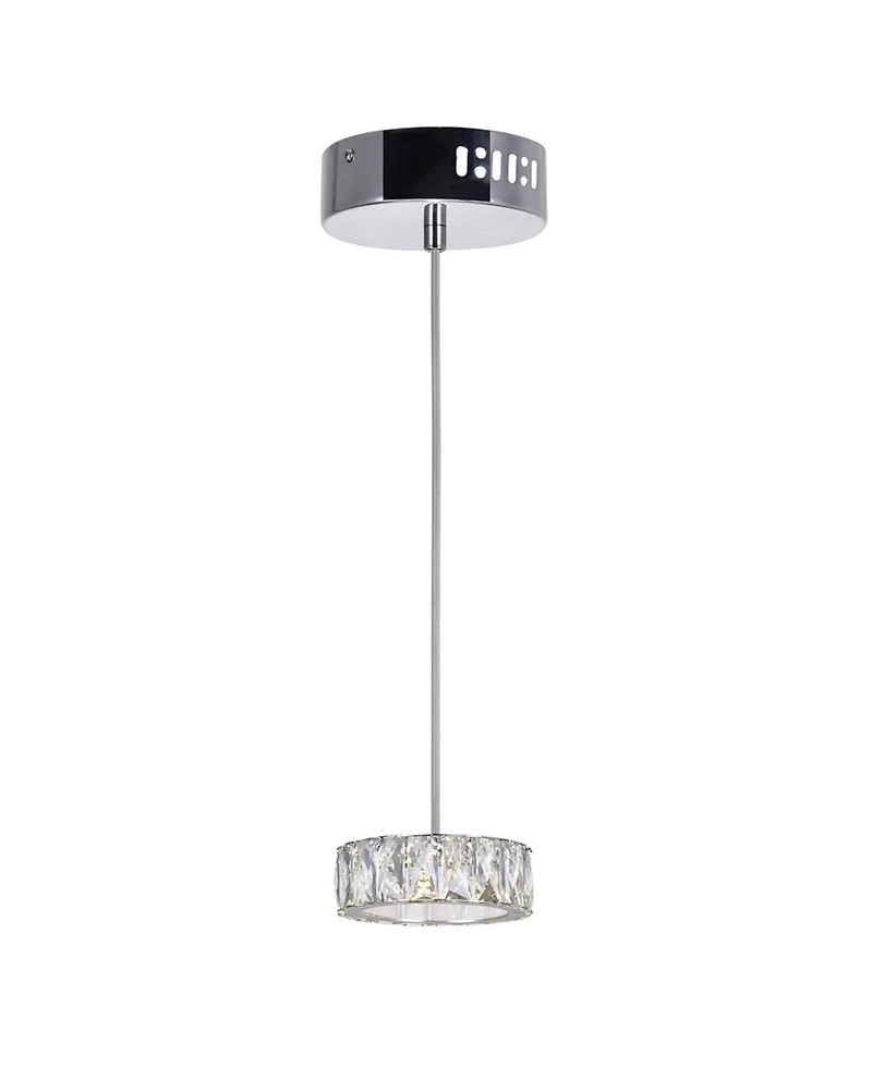 Cwi Lighting 4" Metal Milan Led Mini Pendant