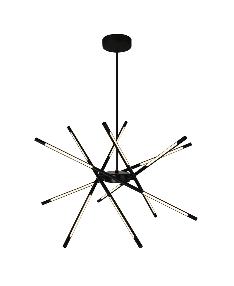 Cwi Lighting 36.5" Metal Oskil Led Integrated Chandelier