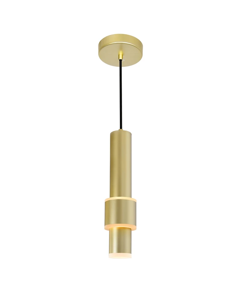 Cwi Lighting 15.5" Metal Lena Led Integrated Mini Pendant