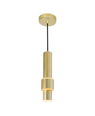 Cwi Lighting 15.5" Metal Lena Led Integrated Mini Pendant