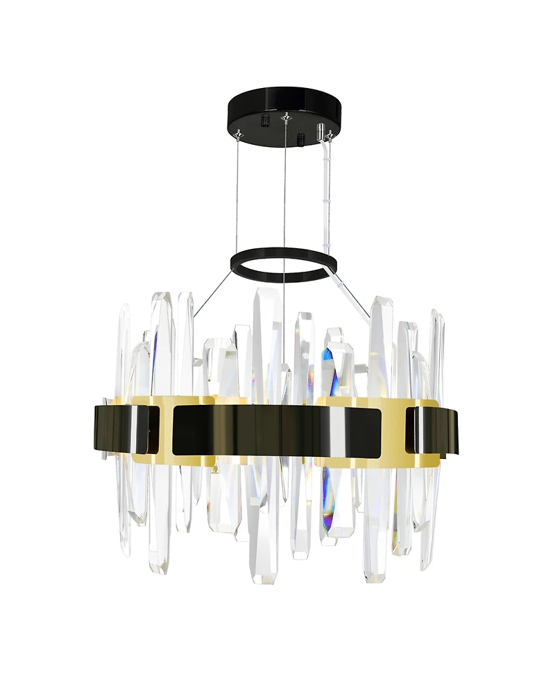 Cwi Lighting 26" Metal Aya Led Integrated Chandelier