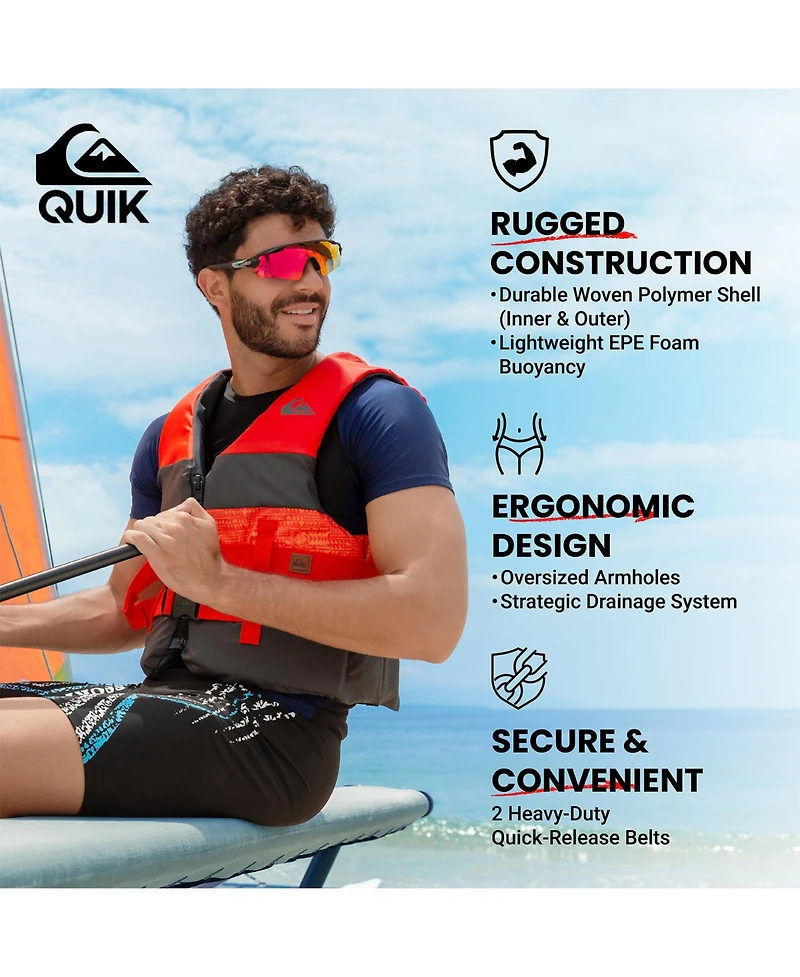 Quiksilver Uscg Approved Adult Life Vest
