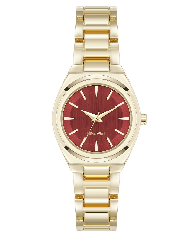 Anne Klein Women's Quartz Minimalist Gold-Tone Metal Alloy Watch