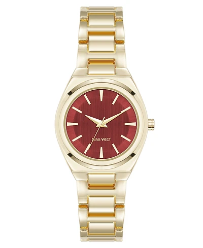 Anne Klein Women's Quartz Minimalist Gold-Tone Metal Alloy Watch