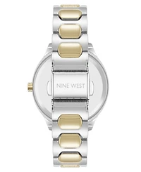 Anne Klein Women's Quartz Unique Silver-Tone and Gold-Tone Metal Alloy Watch, 33mm