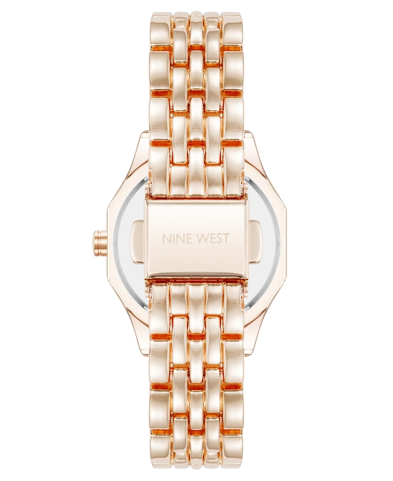 Anne Klein Women's Quartz Exquisite Rose Gold-Tone Metal Alloy Watch, 28mm