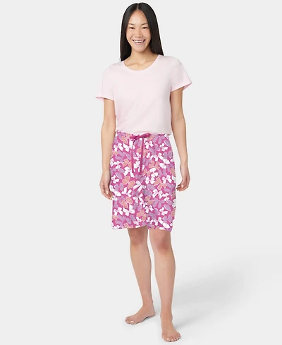 Hue Women's It's Raining Bows Printed Bermuda Pajama Shorts