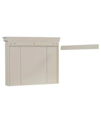 Casainc 35" x 28" Wall Mounted Medicine Cabinet with Mirror Door and 6 Open Shelves, Modern Storage Unit