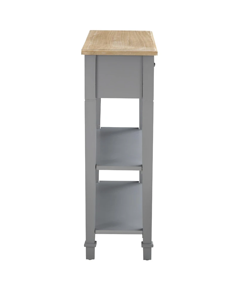Homcom Modern Style Console Table Sofa Side Desk with Drawer for Entryway,