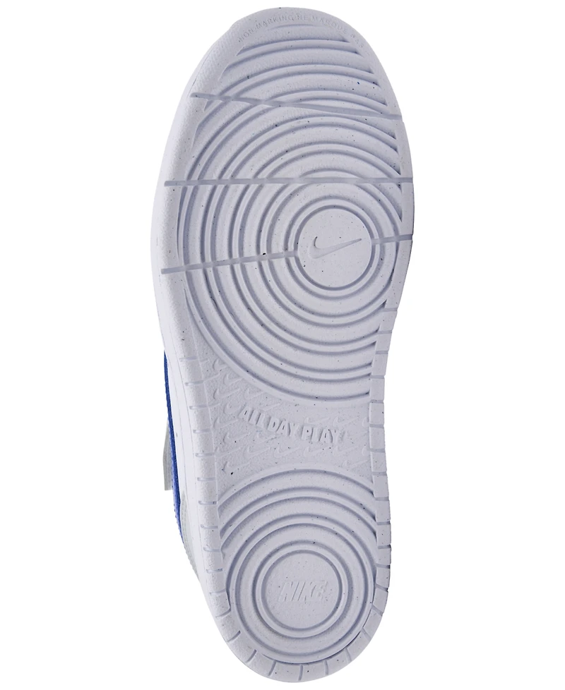 Nike Little Kids Court Borough Low Recraft Fastening Strap Casual Sneakers from Finish Line