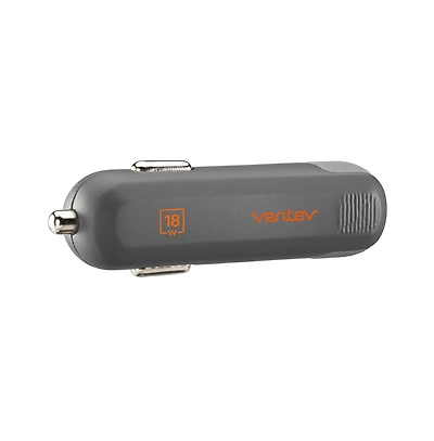Ventev 18W Ultrafast Usb C Universal Car Charger-Gray