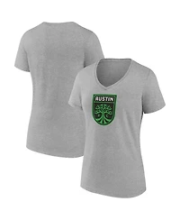 Fanatics Women's Steel Austin Fc Logo V-Neck T-Shirt