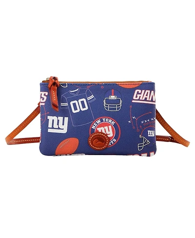 Dooney & Bourke New York Giants Top Zip Crossbody Purse