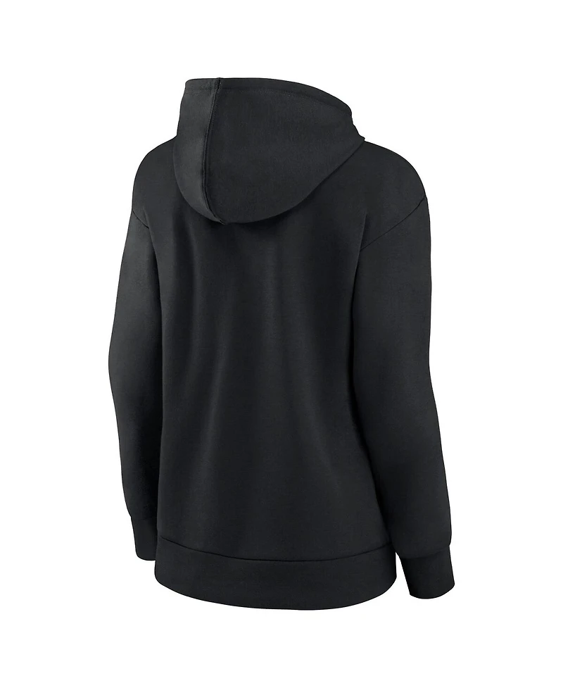 Fanatics Women's Black Chicago Blackhawks Authentic Pro Core Primary Fleece Pullover Hoodie