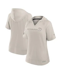Fanatics Women's Cream Pittsburgh Penguins Authentic Pro Road Fashion Top
