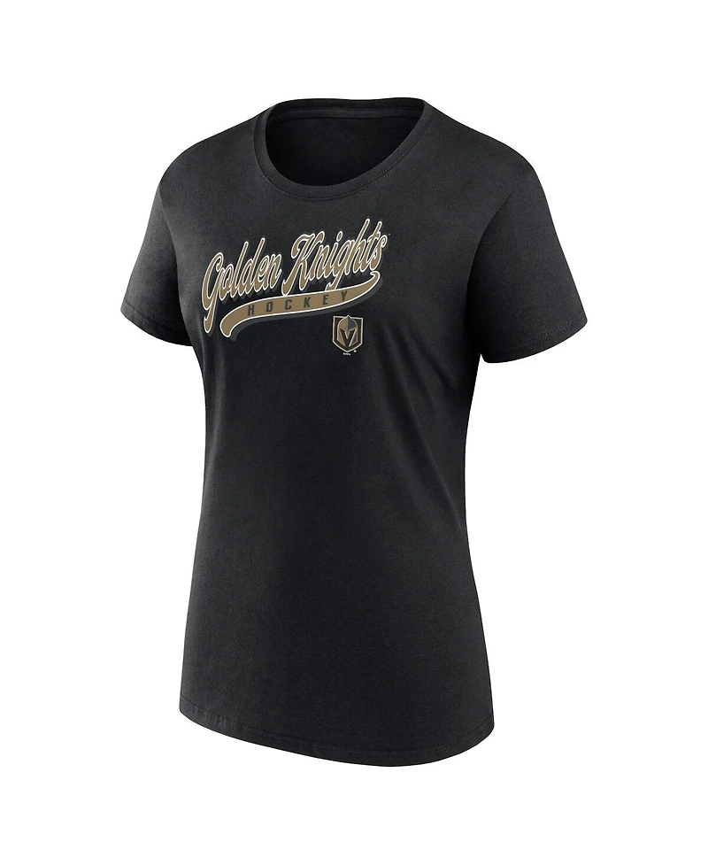Fanatics Women's 2-Pieces Vegas Golden Knights Start to Finish T-Shirt and Shorts Combo Pack
