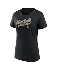 Fanatics Women's 2-Pieces Vegas Golden Knights Start to Finish T-Shirt and Shorts Combo Pack