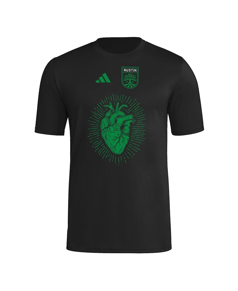 Adidas Men's Black Austin Fc 2025 Jersey Hook Aeroready T-Shirt