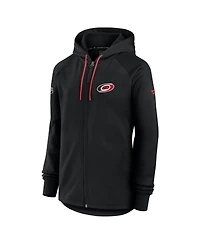 Fanatics Women's Black Carolina Hurricanes Authentic Pro Rink Fleece Full-Zip Jacket