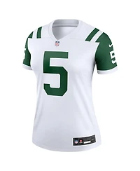 Nike Women's Garrett Wilson Classic Alternate White New York Jets Legend Player Performance Top