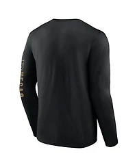 Fanatics Men's Black Vegas Golden Knights Headline Long Sleeve T-Shirt