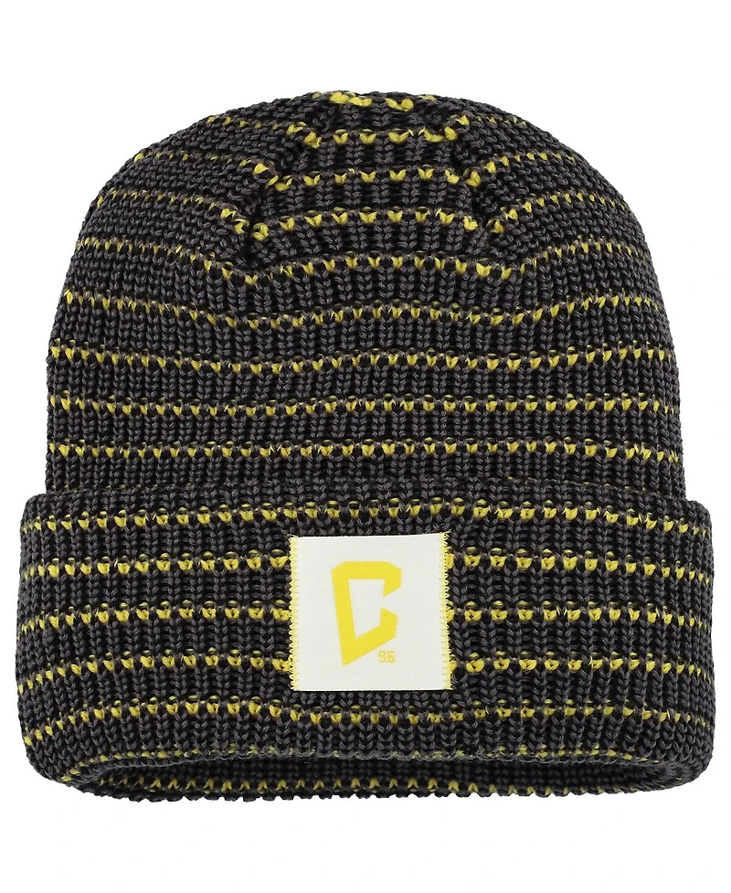 Fanatics Men's Black Columbus Crew Zig Zag Cuffed Knit Hat