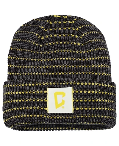 Fanatics Men's Black Columbus Crew Zig Zag Cuffed Knit Hat