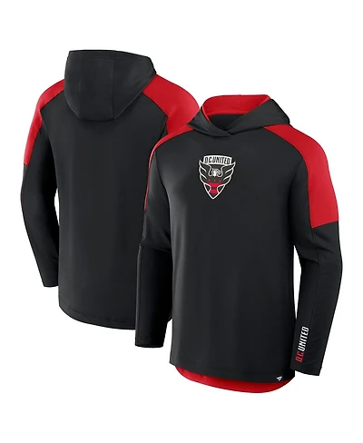 Fanatics Men's Black D.c. United Red Card Transitional Pullover Hoodie