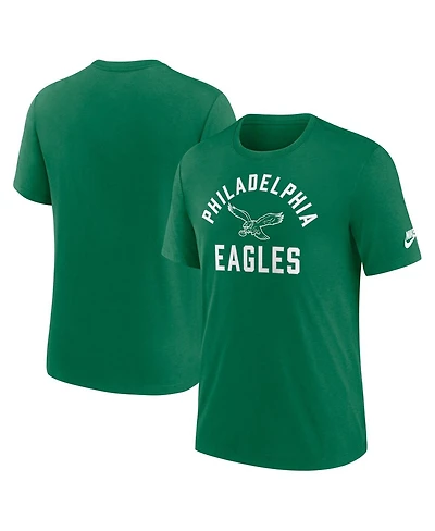 Nike Men's Midnight Green Philadelphia Eagles Favorable Timeline Tri-Blend T-Shirt