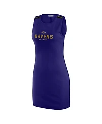 Wear by Erin Andrews Women's Purple Baltimore Ravens Ribbed Tank Dress