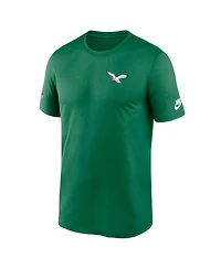 Nike Men's Kelly Green Philadelphia Eagles Sideline Alt Pack Small Logo Legend Performance T-Shirt