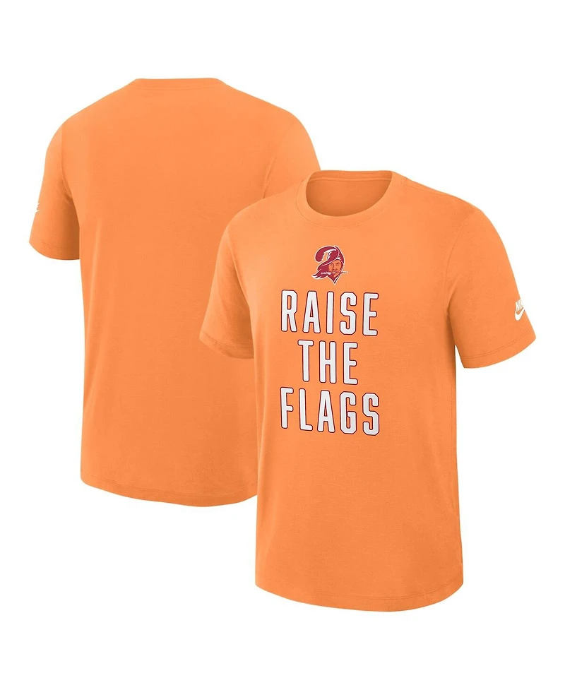 Nike Men's Orange Tampa Bay Buccaneers Direct Handoff Rewind Slub Performance T-Shirt