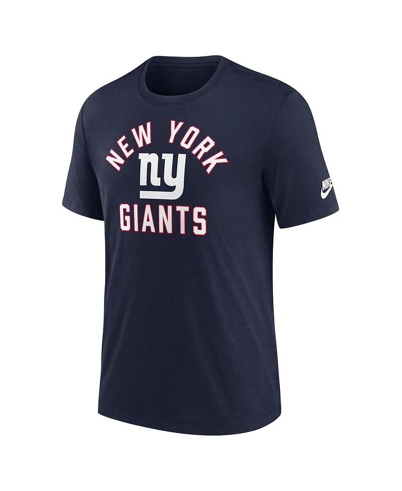 Nike Men's Navy New York Giants Favorable Timeline Tri-Blend T-Shirt