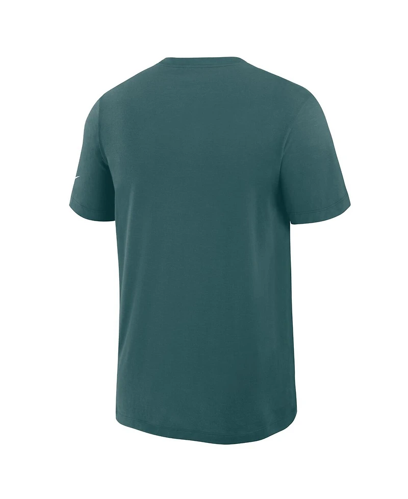 Nike Men's Midnight Green Philadelphia Eagles Left End Run Slub Performance T-Shirt
