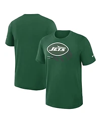 Nike Men's Green New York Jets Left End Run Slub Performance T-Shirt