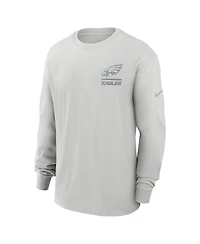 Nike Men's Gray Philadelphia Eagles Essential Heavy Max90 Long Sleeve T-Shirt