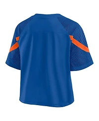 Fanatics Women's Royal Florida Gators Oversized Raglan V-Neck Fashion Jersey