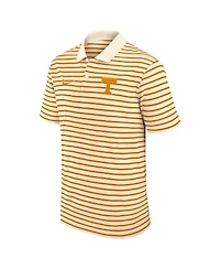 Nike Men's Cream Tennessee Volunteers Solid Foundation Striped Performance Polo Shirt