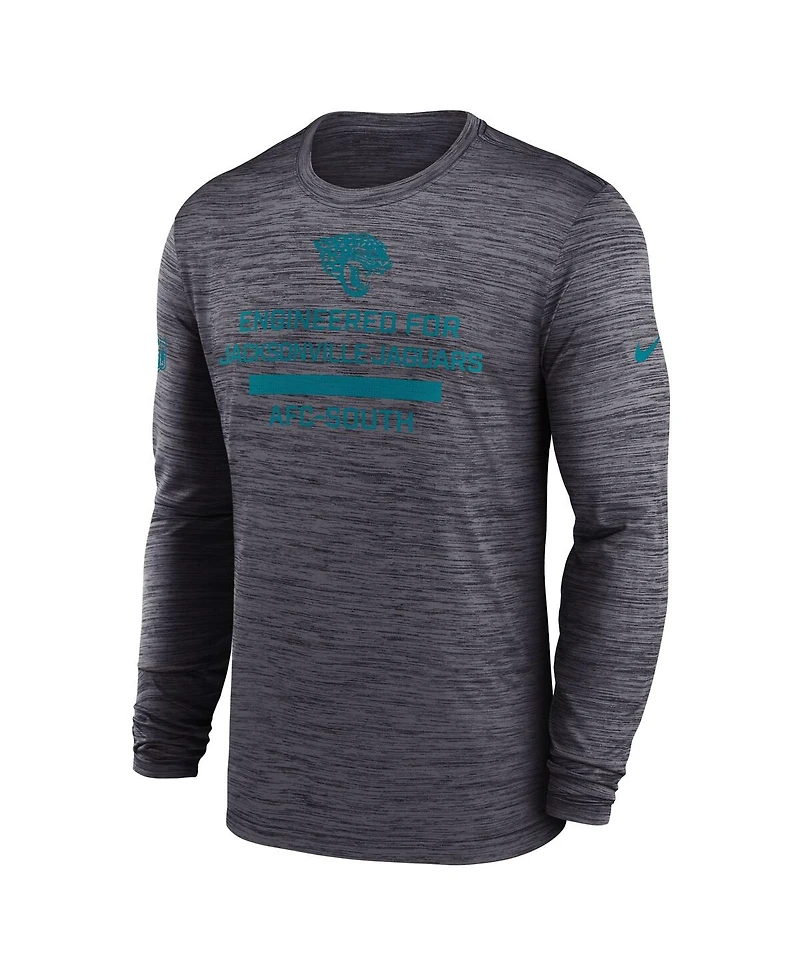 Nike Men's Black Jacksonville Jaguars Sideline Velocity Performance Long Sleeve T-Shirt