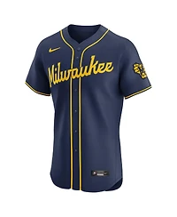Nike Men's Navy Milwaukee Brewers Alternate 2 Elite Jersey