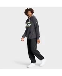 Nike Men's Anthracite Green Bay Packers Sideline Initial Home Performance Pullover Hoodie