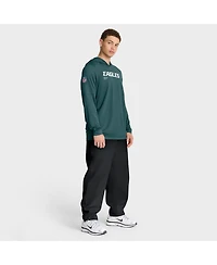Nike Men's Midnight Green Philadelphia Eagles Sideline Pure Fury Performance Long Sleeve Hoodie T-Shirt