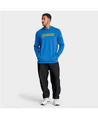 Nike Men's Powder Blue Los Angeles Chargers Sideline Pure Fury Performance Long Sleeve Hoodie T-Shirt