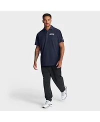 Nike Men's College Navy Seattle Seahawks Sideline City Pride Woven Performance Polo Shirt