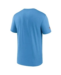 Nike Men's Light Blue Tennessee Titans Sideline Alt Pack Small Logo Legend Performance T-Shirt
