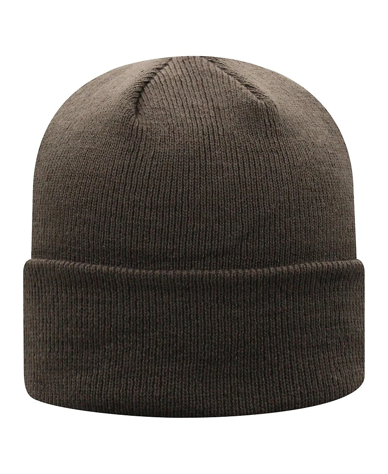 Top of the World Men's Charcoal West Virginia Mountaineers Logo Cuffed Knit Hat