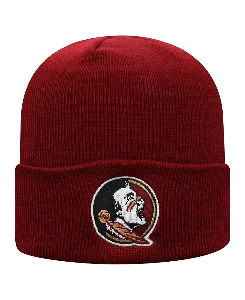 Top of the World Men's Garnet Florida State Seminoles Logo Cuffed Knit Hat