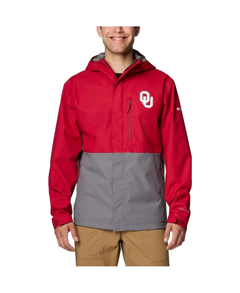Columbia Men's Crimson Oklahoma Sooners Field Bound Omni-Tech Full-Zip Jacket